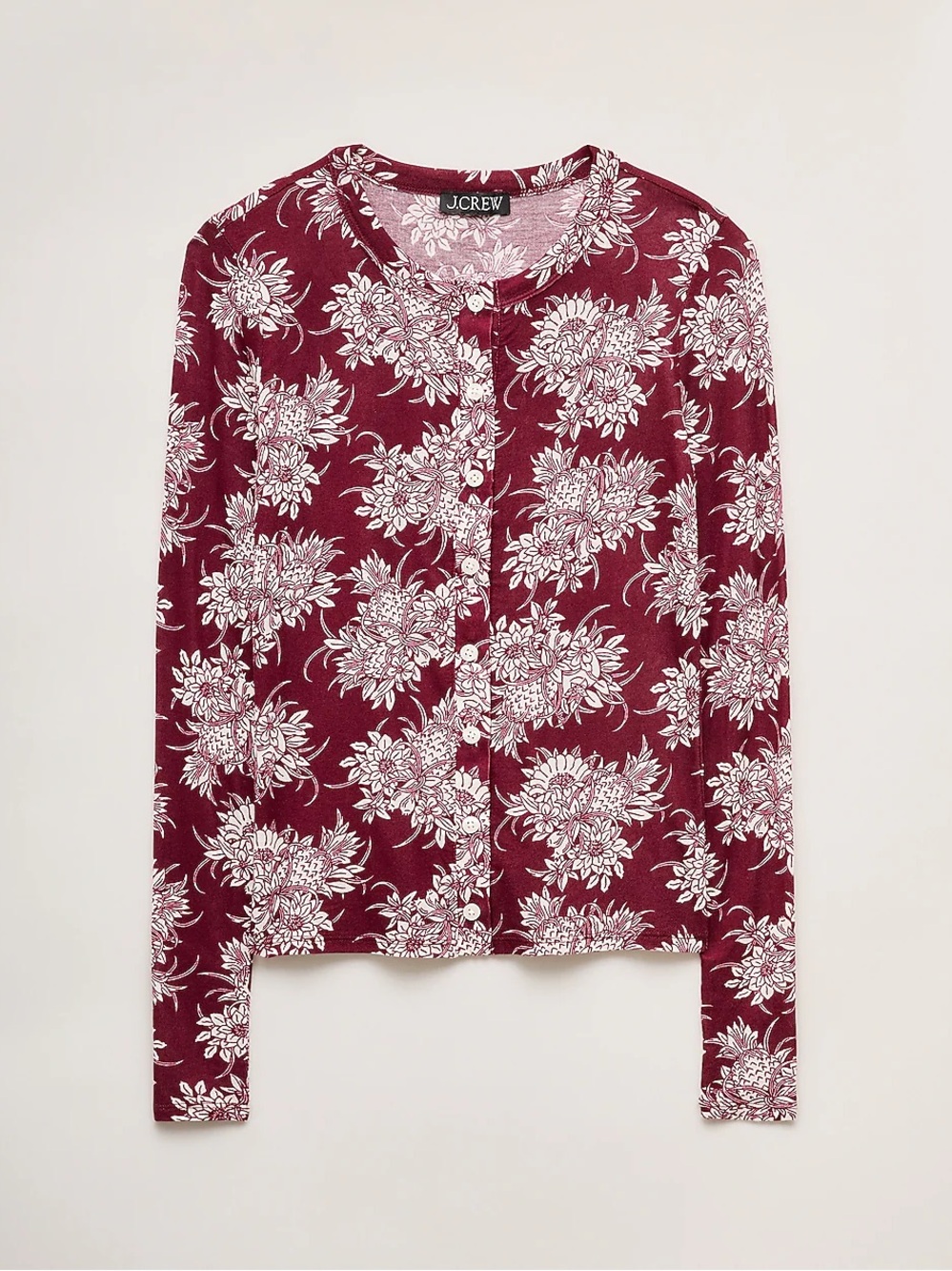 Women’s JCrew Floral Knit Top Shirt New NWT